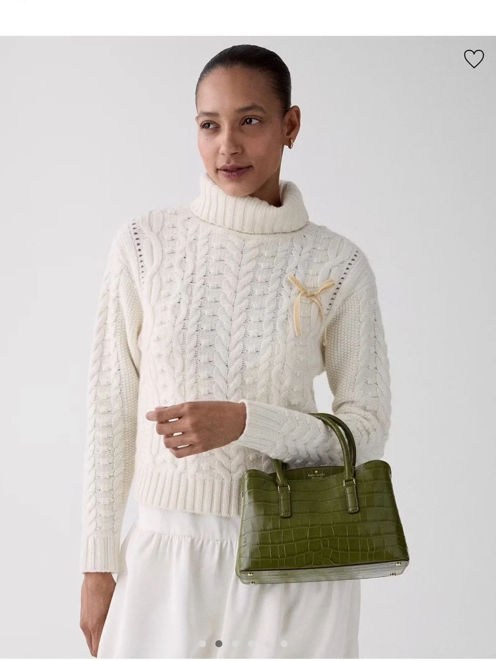 Kate Spade New York Thompson Street Croc Embossed Small Satchel Bag